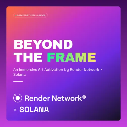 BEYOND THE FRAME: An Immersive Art Activation by Render Network x Solana