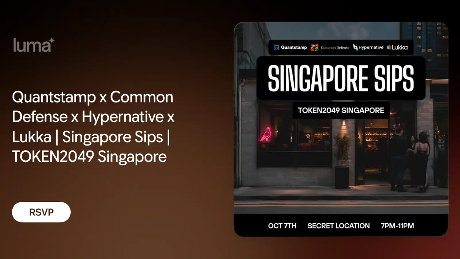 Quantstamp x Common Defense Singapore Sips