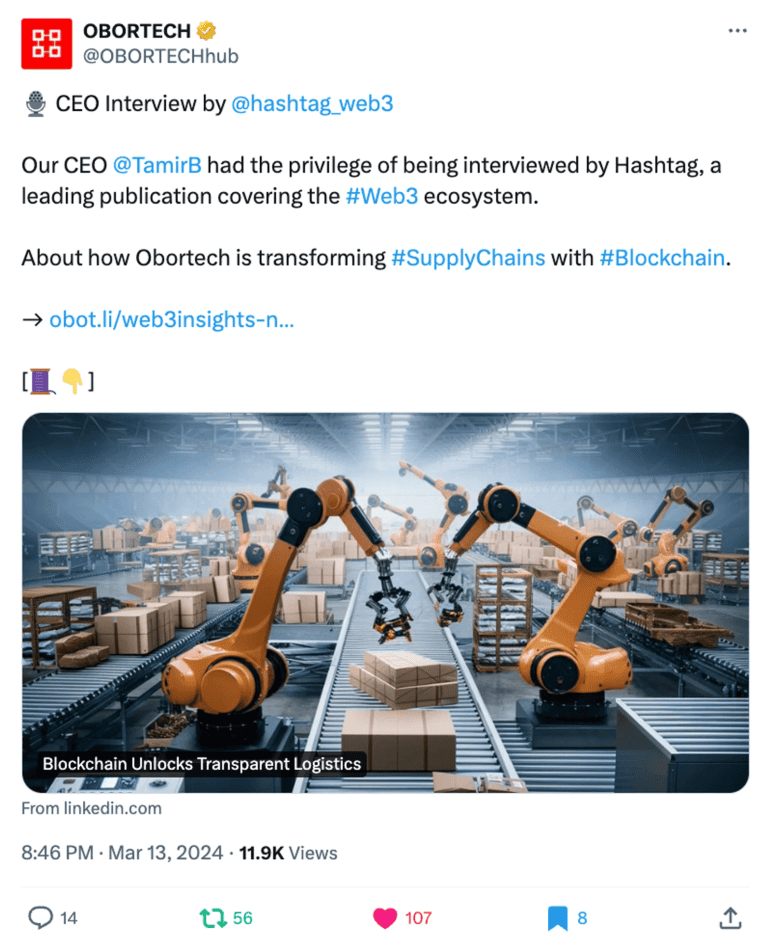Founder Interview with Obortech - Hashtag Web3 case study